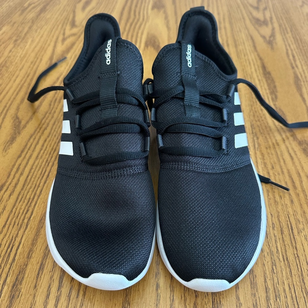 Adidas Women’s Black and White Cloudfoam Primegreen Sneakers size 10